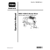 Toro MMX-1158H-S 68203C Mixer manual cover