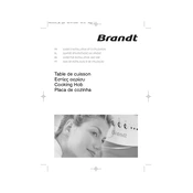 Brandt STV936B Hob manual cover