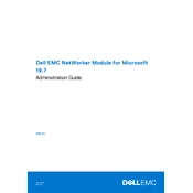 Dell NetWorker Microsoft 19.7 Software manual cover