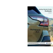 Subaru Outback Base 2022 SUV manual cover