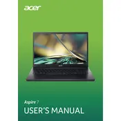 Acer Aspire 7 Intel A715-51G-529E Laptop manual cover