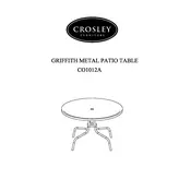 Crosley CO1012A Table manual cover