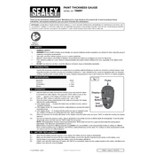 Sealey TA091 Gauge manual cover