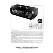 Peavey XR-500 Amplifier manual cover