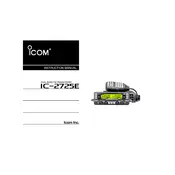 Icom IC-2725E Transceiver manual cover