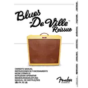 Fender Blues DeVille Reissue 2232100000 120V 60Hz USA Amplifier manual cover