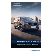 Hyundai Santa Fe 2020 SUV manual cover