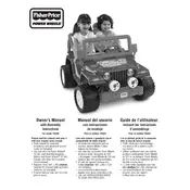 Power Wheels Mattel Barbie Jammin Jeep Wrangler Y8409 Toy manual cover