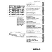 Casio XJ-A130 Projector manual cover