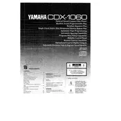 Yamaha CDX-1060 Disc Player manual cover