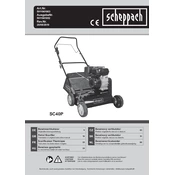 Scheppach SC40P 5911901903 Scarifier manual cover