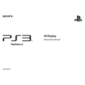 Sony PlayStation 3 PS3 CECH-ZED1E manual cover