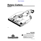 Kubota RCF3672 Cutter manual cover