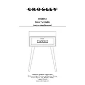 Crosley CR6235A Turntable manual cover