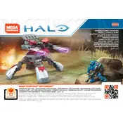 Mega Construx Mattel Halo Banished Turret Takedown FVK29 Construction Set manual cover