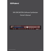 Roland SRX ORCHESTRA manual cover