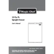 Magic Chef MCUF3B2 Freezer manual cover