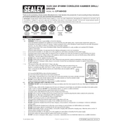 Sealey CP108VDD Drill manual cover