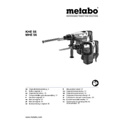 Metabo KHE 56 Hammer manual cover