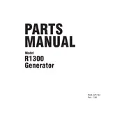 Subaru R1300 Generator manual cover