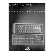 Peavey XM4 Amplifier manual cover