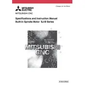 Mitsubishi SJ-BG Spindle Motor manual cover