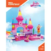 Mega Bloks Mattel Barbie Rainbow Princess DPL00 Construction Set manual cover