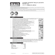 Sealey 2500LE.V3 Trolley Jack manual cover