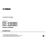 Yamaha RX-A2080 Receiver manual cover