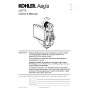 Kohler LH775 Engine manual cover