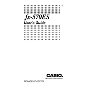 Casio fx-570ES Calculator manual cover