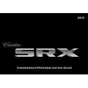 Cadillac SRX 2015 manual cover