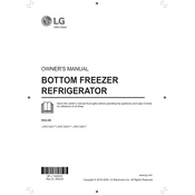 LG LBNC10551V Refrigerator manual cover