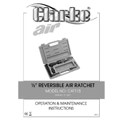 Clarke 3110871 CAT115 Reversible Air Ratchet manual cover