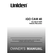 Uniden iGO CAM 40 Recorder manual cover