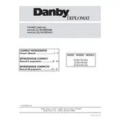 Danby DCR017B1BM Refrigerator manual cover