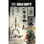 Mega Construx Mattel Call of Duty Master Sergeant Frank Woods GNV44 Construction Set manual cover