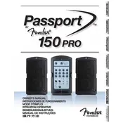 Fender Passport 150 Pro 069-4401-000 120V 60Hz Sound System manual cover