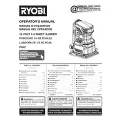 Ryobi P440 Sander manual cover