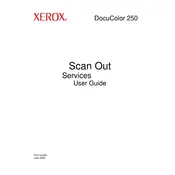 Xerox DocuColor 250 Printer manual cover