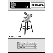 Primaster KZS-UG1800 39012039933 Saw manual cover