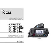 Icom IC-M423 Transceiver manual cover