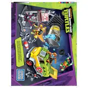 Mega Bloks Mattel Teenage Mutant Ninja Turtles DPY26 Construction Set manual cover