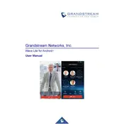 Grandstream Wave Lite Android Application manual cover