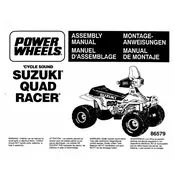 Power Wheels Mattel Suzuki Quad Racer-Universal 78699 Toy manual cover