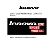 Lenovo Erazer X310 Computer manual cover