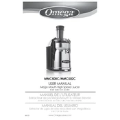 Omega MMC500C Juicer manual cover