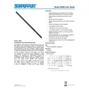 Shure SM89 Microphone manual cover