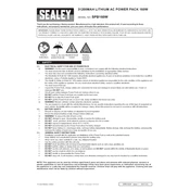 Sealey SPB160W Power Pack manual cover