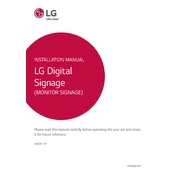 LG 49SM3C-B.AUS Signage manual cover